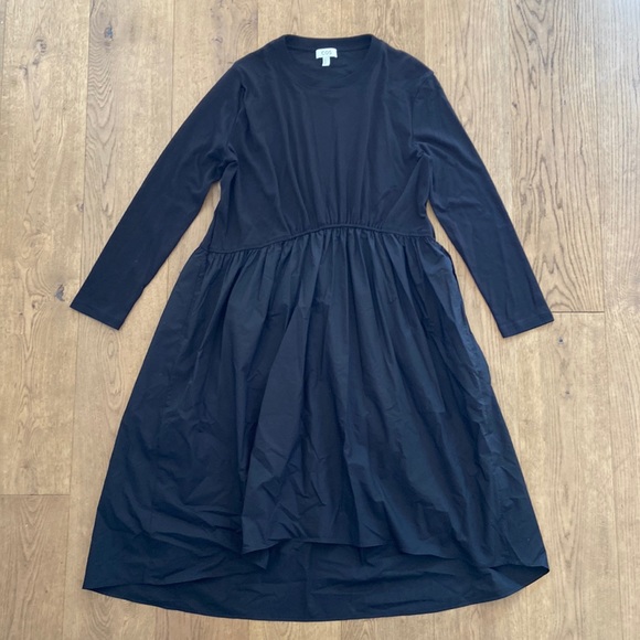 COS Asymmetric Gathered-Waist Midi Dress - Picture 7 of 14